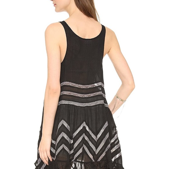 Voile and lace trapeze slip - Picture 2 of 4